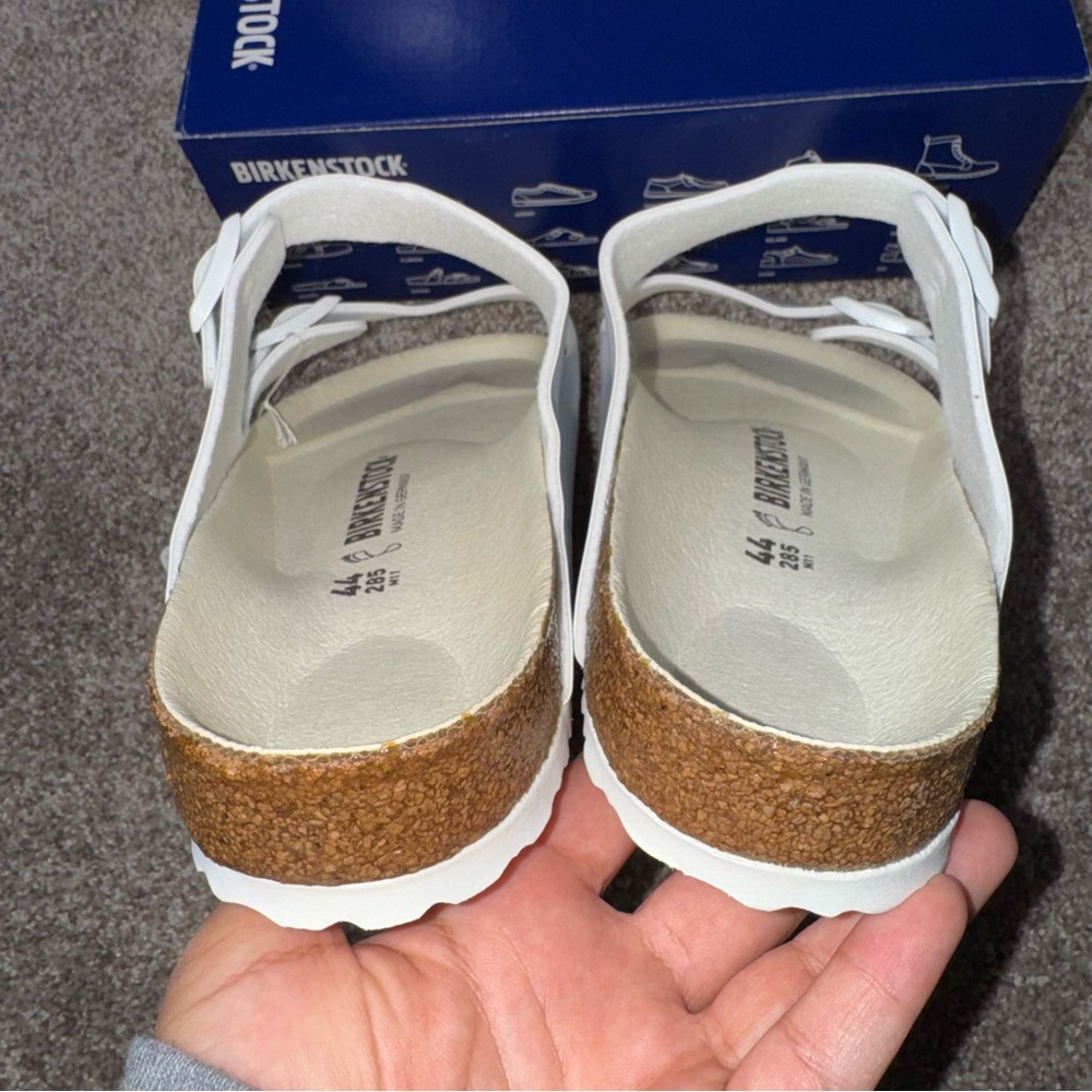 New Men’s Size 44 Birkenstock Arizona BS White - Picture 5 of 7
